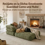Sofá cama plegable 3 en 1 con tumbona, pana suave y espuma de alta densidad