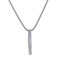 Halsketten mit rechteckigem, geometrischem Anhänger, Schmuck aus Edelstahl,