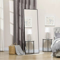 Superaly Espejo de Cuerpo Entero HD, 173X63 cm, Vidrio Templado, Espejo de Pie de Longitud Completa, Soporte Plegable, Espejo de Pared para Dormitorio y Vestidor