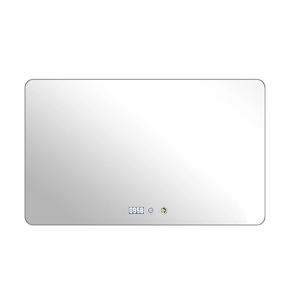 Espejo rectangular de 60x100 cm con iluminación LED, control de brillo y tres temperaturas de color, espejo de alta resolución, resistente al agua, antioxido, vidrio irrompible, estilo minimalista.