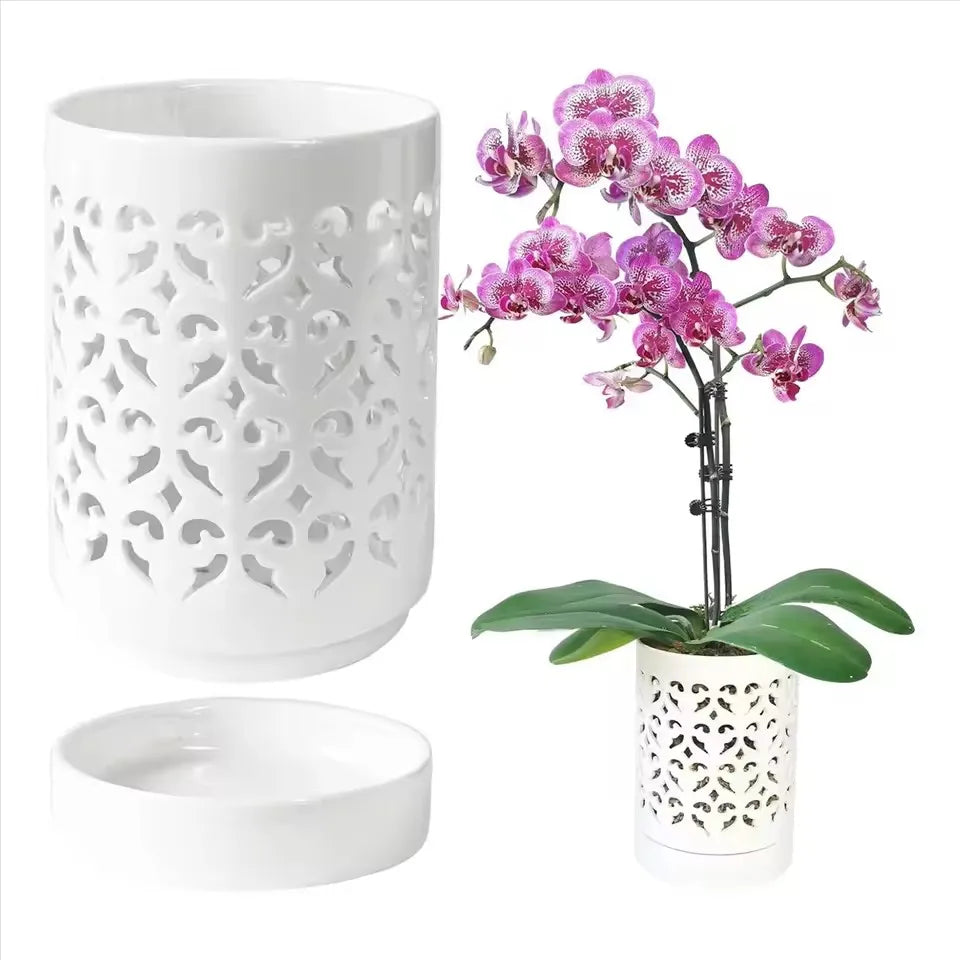 Jarrones de Cerámica Vintage Estilo Americano para Sala de Estar y Dormitorio, Arreglos Florales, Decoraciones con Flores Secas
