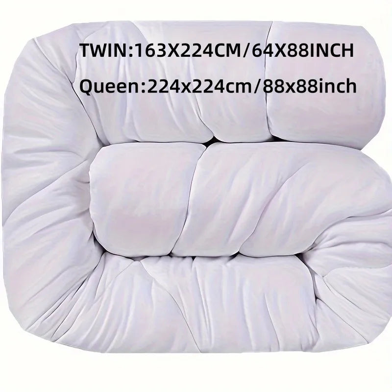 Edredón alternativo de plumón, ropa de cama para todas las estaciones, incluye edredón individual, inserto de edredón, suave, hipoalergénico y transpirable, 1 unidad
