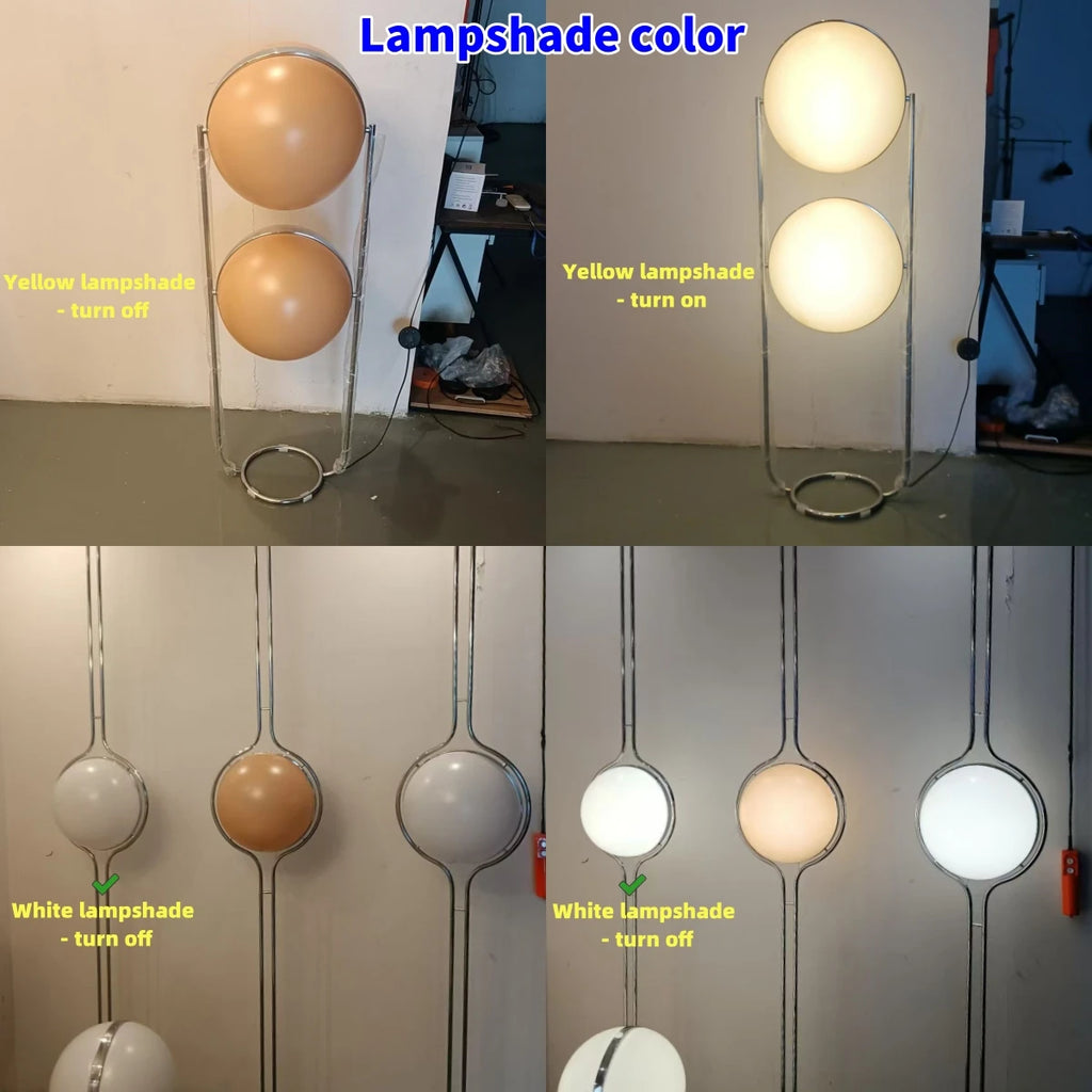 Lámpara de Pie LED de Diseño Nórdico Garrault Delord, Cromada, con Bola de Acrílico, para Sala de Estar, Hotel, Decoración de Interiores