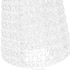 Lámparas de Pie de Estilo Art Deco Francés para Sala de Estar, Lámpara de Pie Clásica de Acrílico, Lámparas LED Regulables para Dormitorio y Mesita de Noche