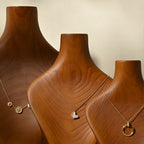 Ciyye Soporte de Exhibición de Joyería de Madera Maciza de Alta Calidad para Collares y Colgantes, Expositor de Escritorio para Tiendas