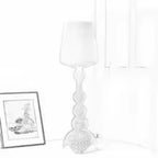 Lámparas de Pie de Estilo Art Deco Francés para Sala de Estar, Lámpara de Pie Clásica de Acrílico, Lámparas LED Regulables para Dormitorio y Mesita de Noche