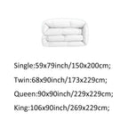 WQSPRING-edredón ligero de microfibra para todas las estaciones, tamaño Queen, ropa de cama antimicrobiana suave de poliéster, manta cálida, edredón