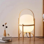 ‌ Lámpara de pie moderna de madera con LED, diseño Art Deco, simple, para sala de estar, dormitorio, estudio, oficina en casa, decoración, lámpara de escritorio