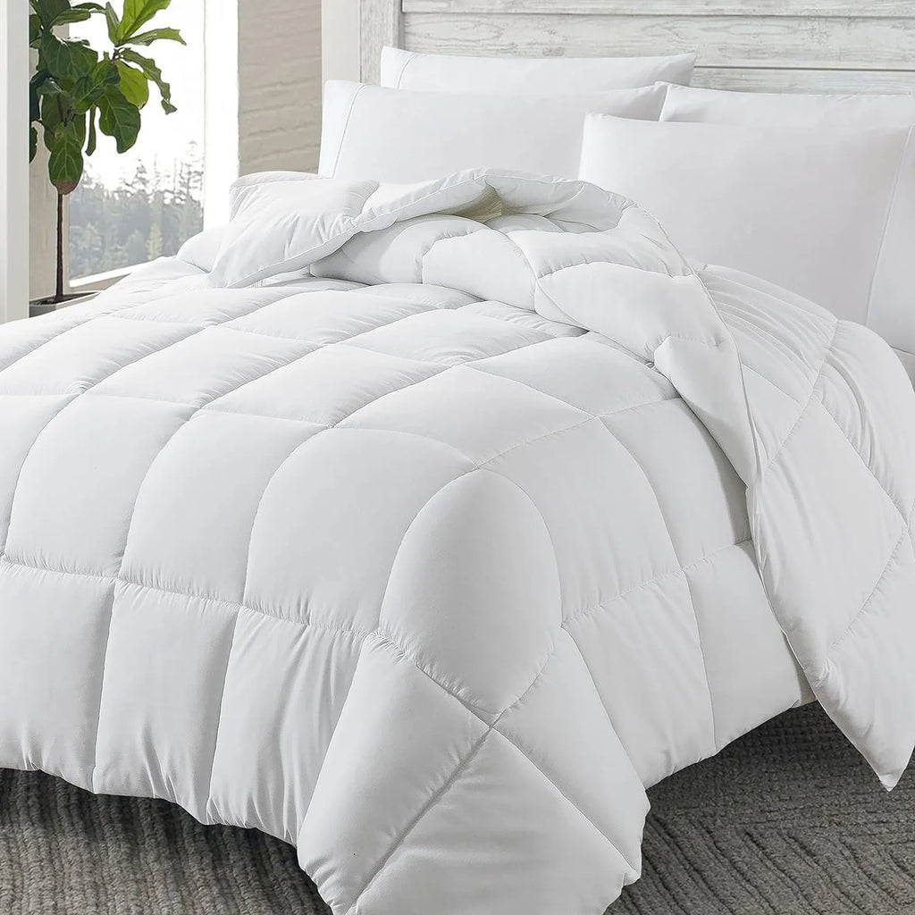 Edredón alternativo de plumón, ropa de cama para todas las estaciones, incluye edredón individual, inserto de edredón, suave, hipoalergénico y transpirable, 1 unidad