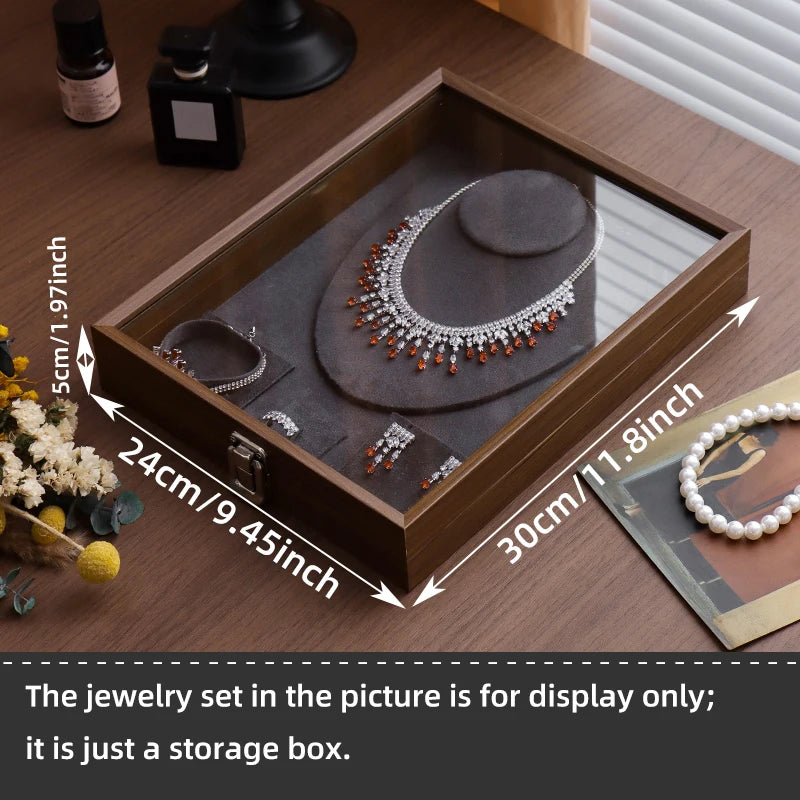 Exquisita Caja de Joyería para Guardar Anillos, Collares y Pulseras, Organizador de Regalo para Recién Casados