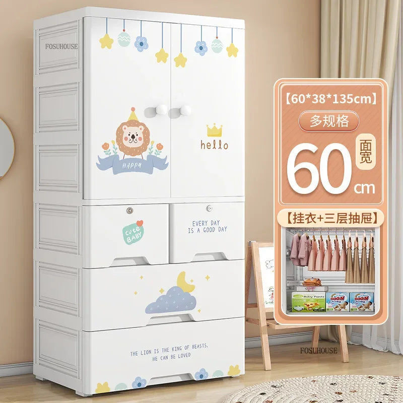 Lindo Armario de Doble Puerta para Dormitorio, Organizador de Ropa para el Hogar con Gran Capacidad, Mueble de Diseño para Guardar Ropa