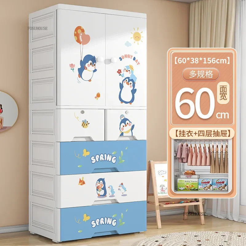 Lindo Armario de Doble Puerta para Dormitorio, Organizador de Ropa para el Hogar con Gran Capacidad, Mueble de Diseño para Guardar Ropa