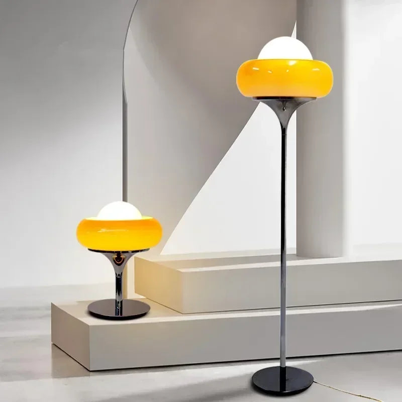Lámpara de mesa LED Retro Medieval de vitral creativo nórdico, lámpara de escritorio para dormitorio, mesita de noche, estudio, decoración de esquina para sala de estar y suelo
