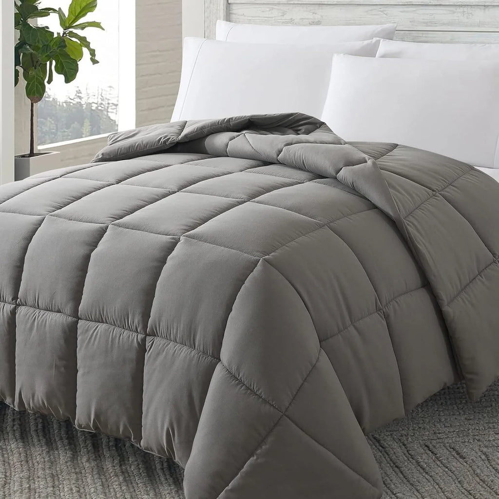 Edredón alternativo de plumón, ropa de cama para todas las estaciones, incluye edredón individual, inserto de edredón, suave, hipoalergénico y transpirable, 1 unidad