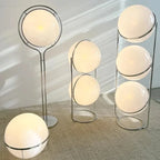 Lámpara de Pie LED de Diseño Nórdico Garrault Delord, Cromada, con Bola de Acrílico, para Sala de Estar, Hotel, Decoración de Interiores
