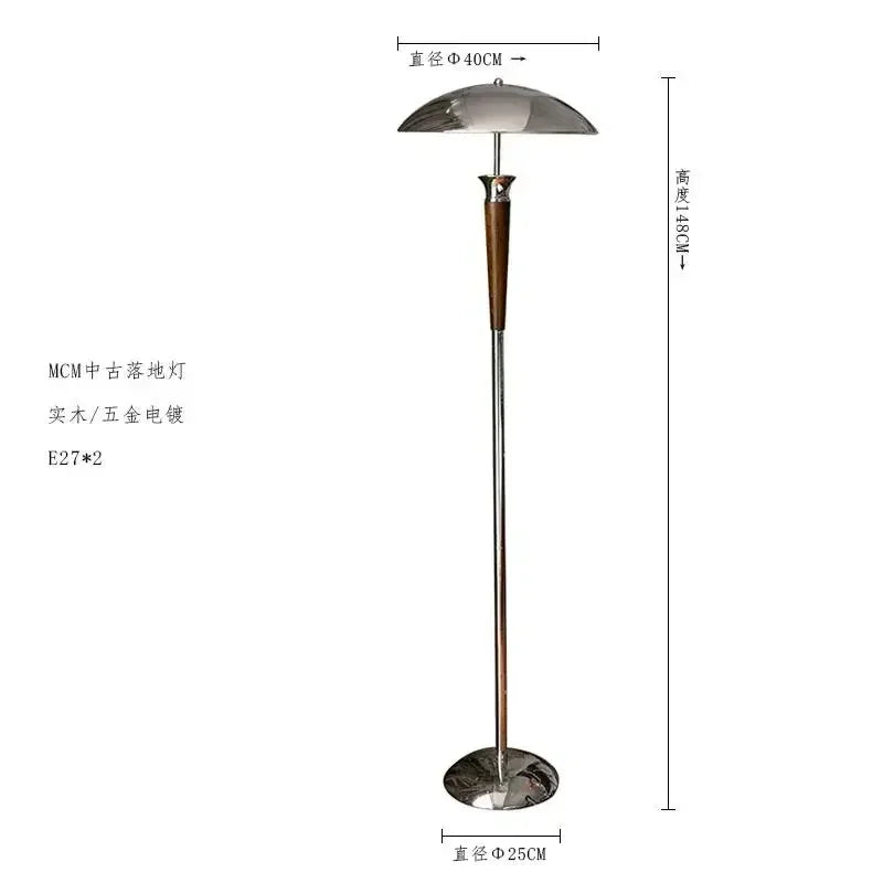 Lámpara de escritorio de estilo Industrial 2025, decoración Medieval del hogar, luces de madera/hierro para Hotel, lámpara LED de pie nostálgica de alta gama para escritorio de oficina