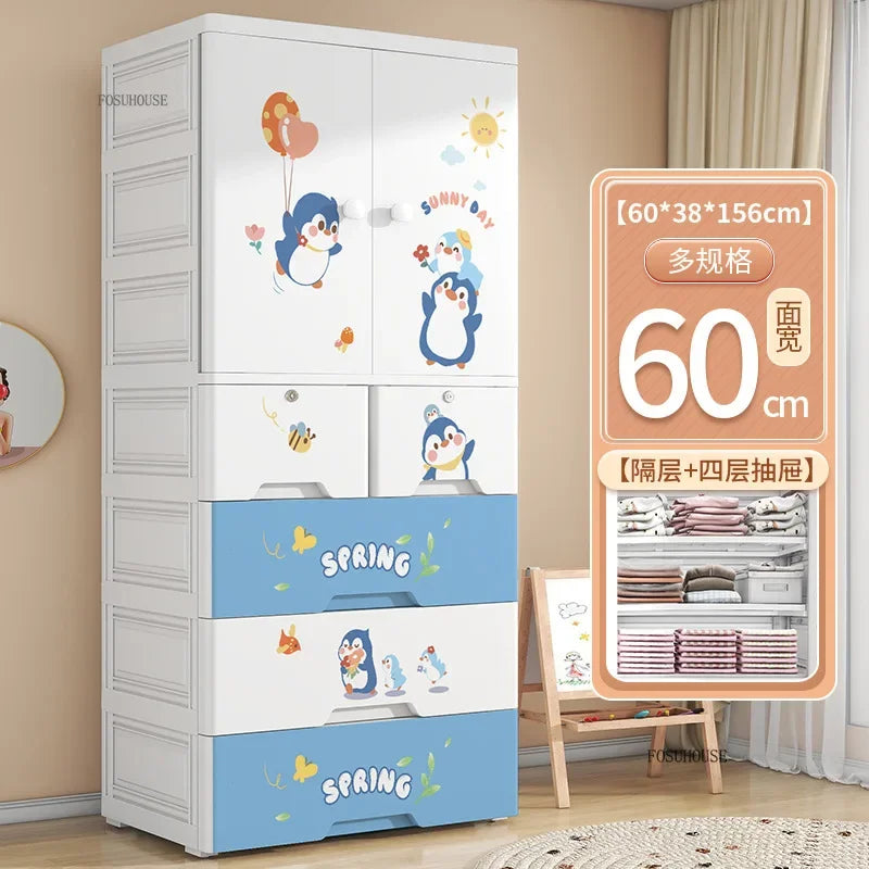 Lindo Armario de Doble Puerta para Dormitorio, Organizador de Ropa para el Hogar con Gran Capacidad, Mueble de Diseño para Guardar Ropa