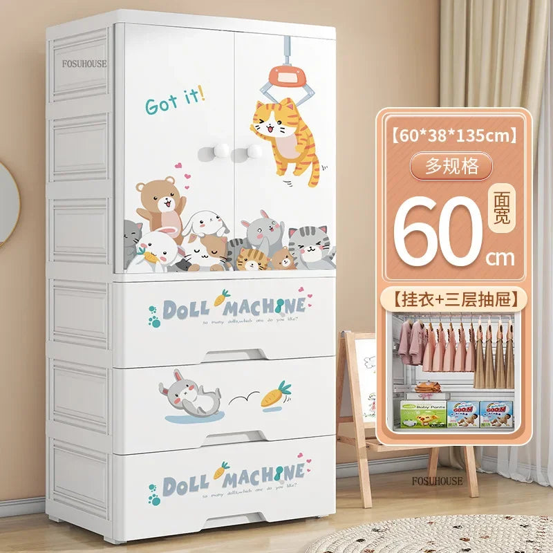 Lindo Armario de Doble Puerta para Dormitorio, Organizador de Ropa para el Hogar con Gran Capacidad, Mueble de Diseño para Guardar Ropa
