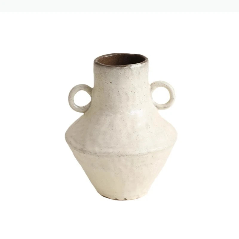 Jarrón de Cerámica Estilo Wabi-Sabi, Decoración de Mesa, Estética Incompleta, Arreglo Floral, Jarrones Florales Retro, Decoración Estética para Habitaciones