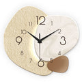 Reloj de pared simple moderno, reloj de cuarzo silencioso, reloj de dormitorio, sala de estar, sofá, decoración de fondo, reloj de pared, sin batería