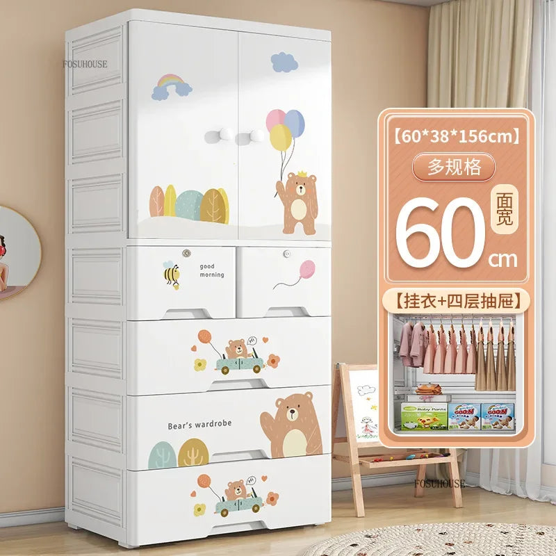 Lindo Armario de Doble Puerta para Dormitorio, Organizador de Ropa para el Hogar con Gran Capacidad, Mueble de Diseño para Guardar Ropa