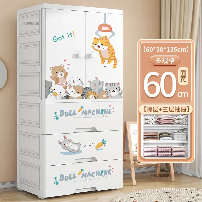 Lindo Armario de Doble Puerta para Dormitorio, Organizador de Ropa para el Hogar con Gran Capacidad, Mueble de Diseño para Guardar Ropa