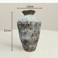 Jarrón de Cerámica Estilo Wabi-Sabi, Decoración de Mesa, Estética Incompleta, Arreglo Floral, Jarrones Florales Retro, Decoración Estética para Habitaciones