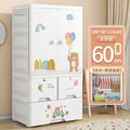 Lindo Armario de Doble Puerta para Dormitorio, Organizador de Ropa para el Hogar con Gran Capacidad, Mueble de Diseño para Guardar Ropa