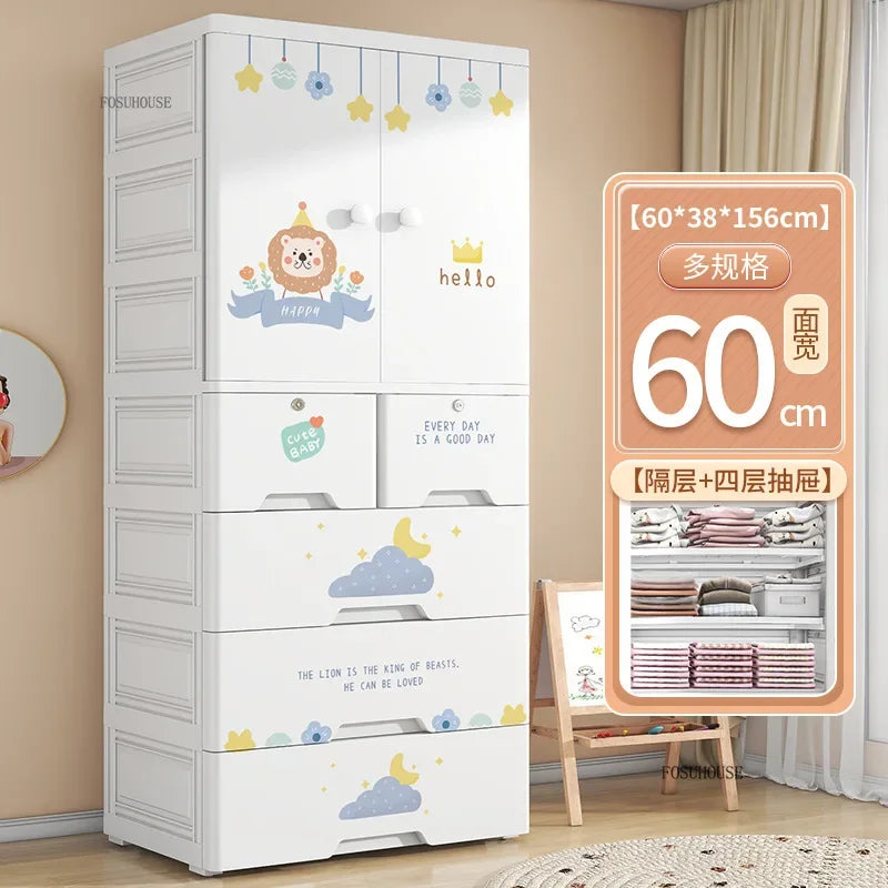 Lindo Armario de Doble Puerta para Dormitorio, Organizador de Ropa para el Hogar con Gran Capacidad, Mueble de Diseño para Guardar Ropa
