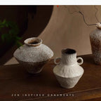 Jarrón de Cerámica Estilo Wabi-Sabi, Decoración de Mesa, Estética Incompleta, Arreglo Floral, Jarrones Florales Retro, Decoración Estética para Habitaciones