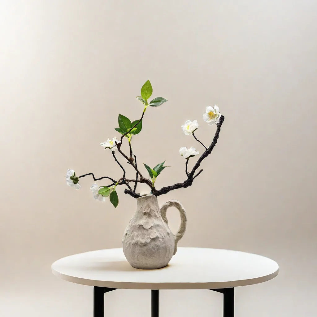 Jarrones de Cerámica Vintage Estilo Americano para Sala de Estar y Dormitorio, Arreglos Florales, Decoraciones con Flores Secas