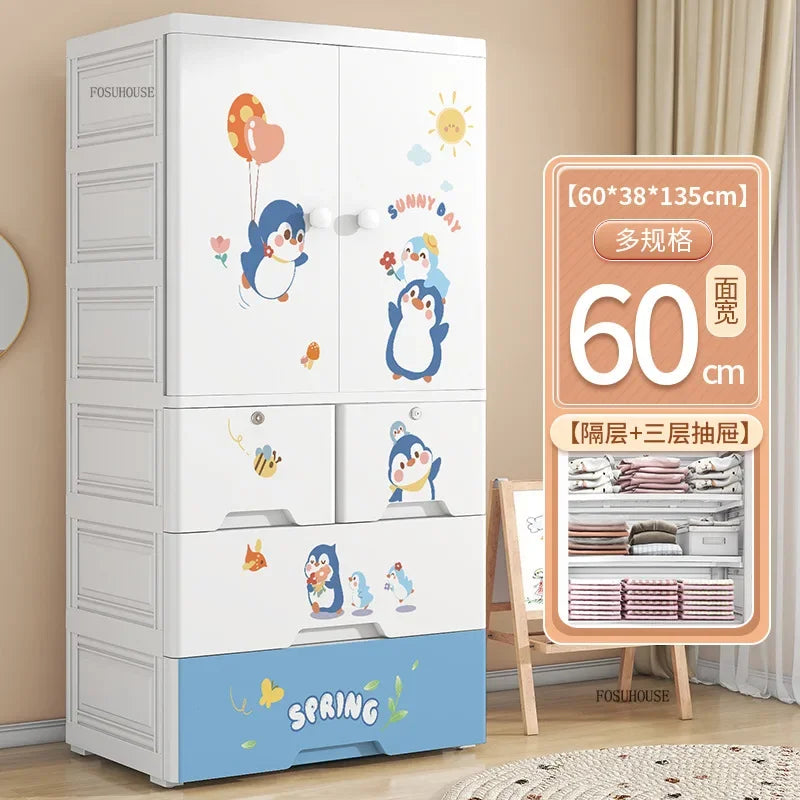 Lindo Armario de Doble Puerta para Dormitorio, Organizador de Ropa para el Hogar con Gran Capacidad, Mueble de Diseño para Guardar Ropa