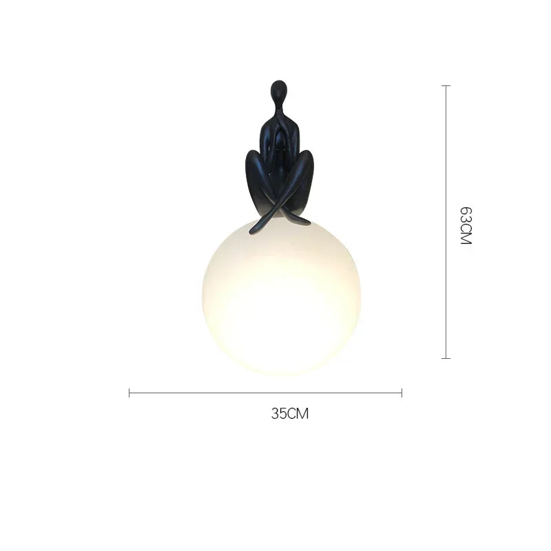 Lámparas de Mesa de Italia, diseño de retrato artístico, réplica de escultura, lámpara de pie, lámpara de bola, dormitorio, decoración interior
