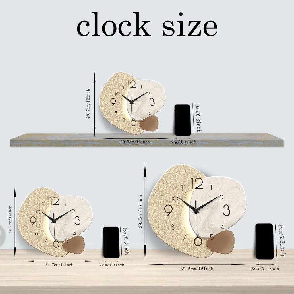 Reloj de pared simple moderno, reloj de cuarzo silencioso, reloj de dormitorio, sala de estar, sofá, decoración de fondo, reloj de pared, sin batería