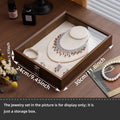 Exquisita Caja de Joyería para Guardar Anillos, Collares y Pulseras, Organizador de Regalo para Recién Casados