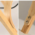 ‌ Lámpara de pie moderna de madera con LED, diseño Art Deco, simple, para sala de estar, dormitorio, estudio, oficina en casa, decoración, lámpara de escritorio