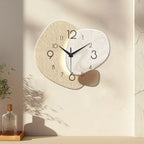 Reloj de pared simple moderno, reloj de cuarzo silencioso, reloj de dormitorio, sala de estar, sofá, decoración de fondo, reloj de pared, sin batería