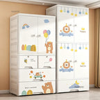 Lindo Armario de Doble Puerta para Dormitorio, Organizador de Ropa para el Hogar con Gran Capacidad, Mueble de Diseño para Guardar Ropa