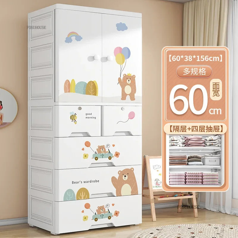 Lindo Armario de Doble Puerta para Dormitorio, Organizador de Ropa para el Hogar con Gran Capacidad, Mueble de Diseño para Guardar Ropa
