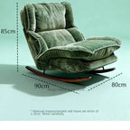Sillón reclinable, silla mecedora, sillón individual plegable y ajustable, silla de ocio para el hogar, silla de balcón, sillón para siesta