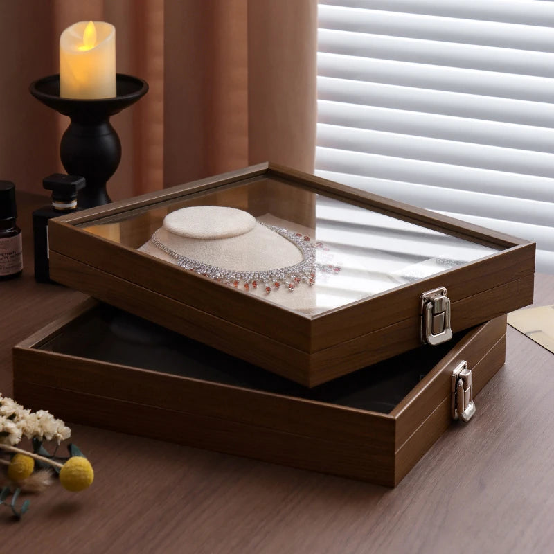 Exquisita Caja de Joyería para Guardar Anillos, Collares y Pulseras, Organizador de Regalo para Recién Casados