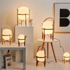 ‌ Lámpara de pie moderna de madera con LED, diseño Art Deco, simple, para sala de estar, dormitorio, estudio, oficina en casa, decoración, lámpara de escritorio