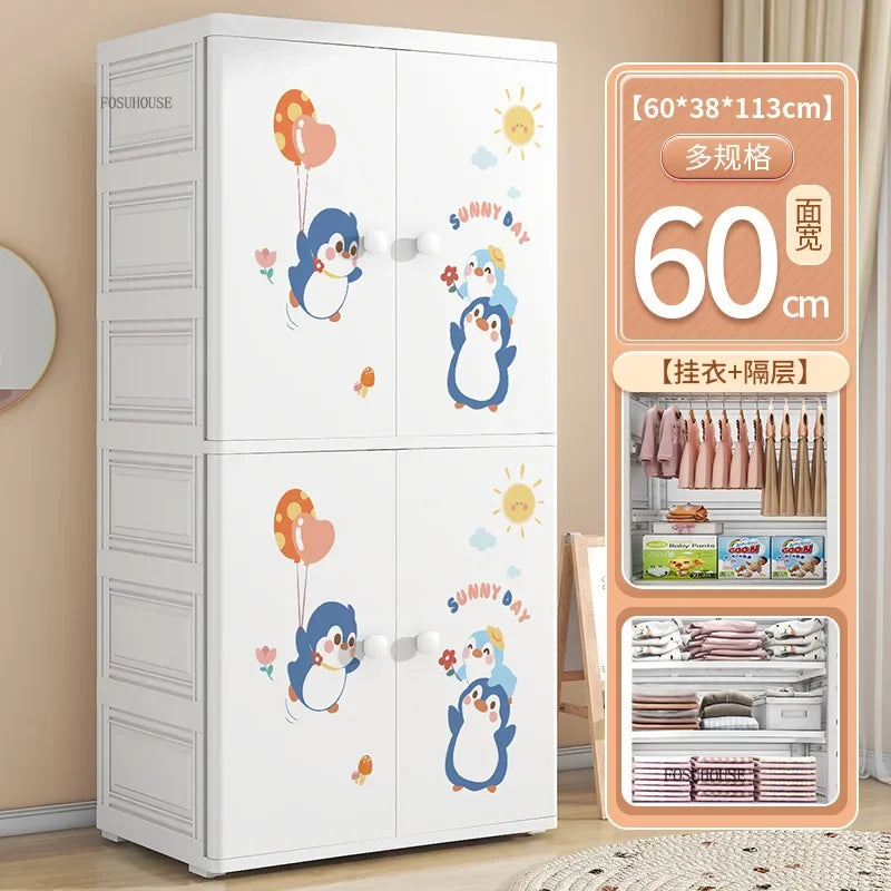 Lindo Armario de Doble Puerta para Dormitorio, Organizador de Ropa para el Hogar con Gran Capacidad, Mueble de Diseño para Guardar Ropa