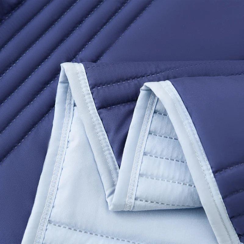 Manta de Verano Ligera Acolchada para Cama, Reversible, Suave, Transpirable, Delgada, Agradable al Tacto, Cubrecama King Size